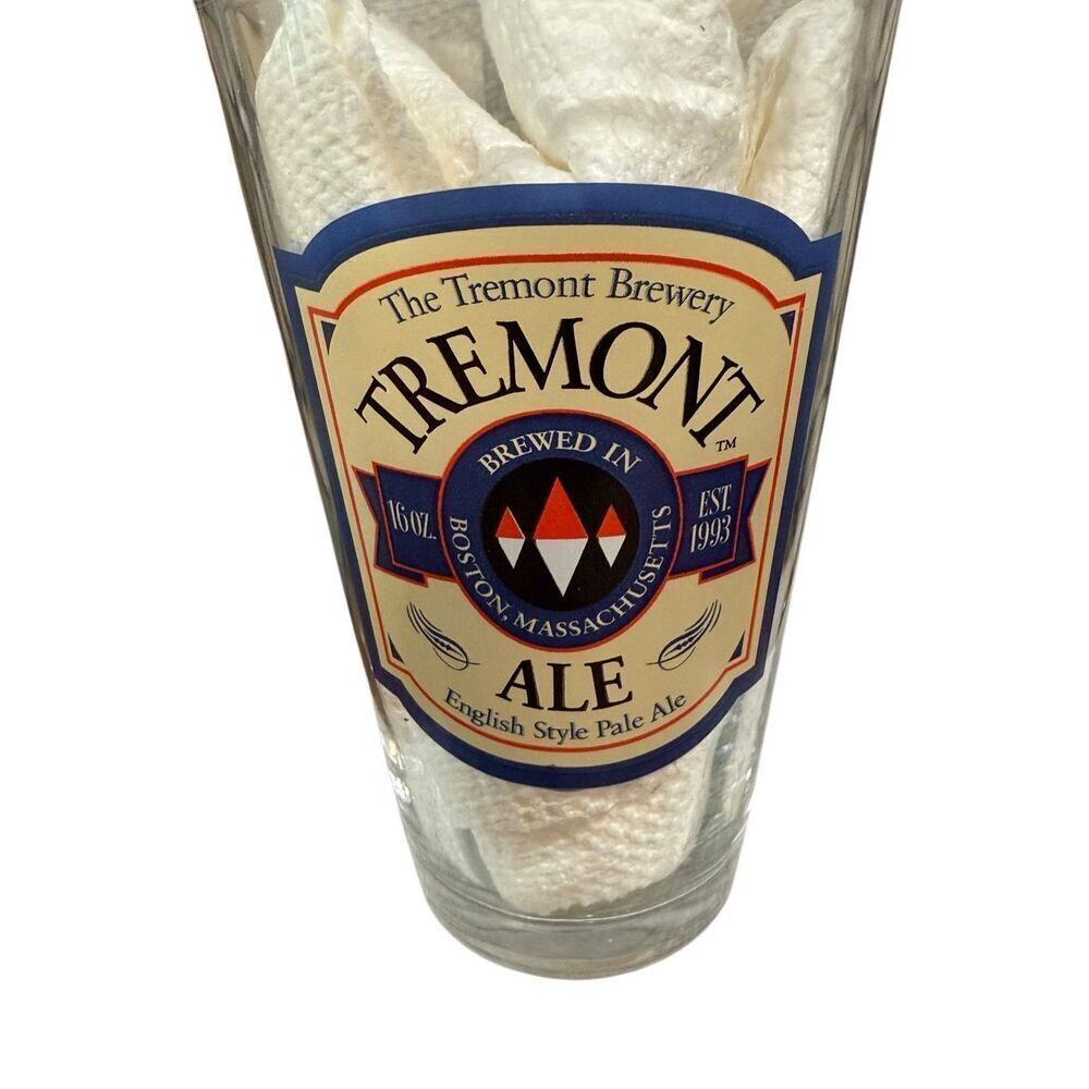NWOT The Tremont Brewery Boston English Style Pale Ale Clear Pint Beer Glass